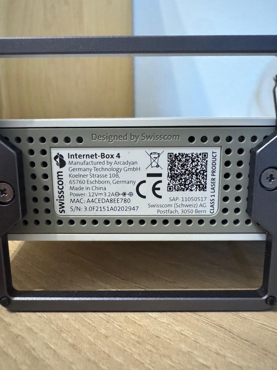 Swisscom Internet-Box 4 + Standard + box tv - Come Nuovo! (Nuovo ...