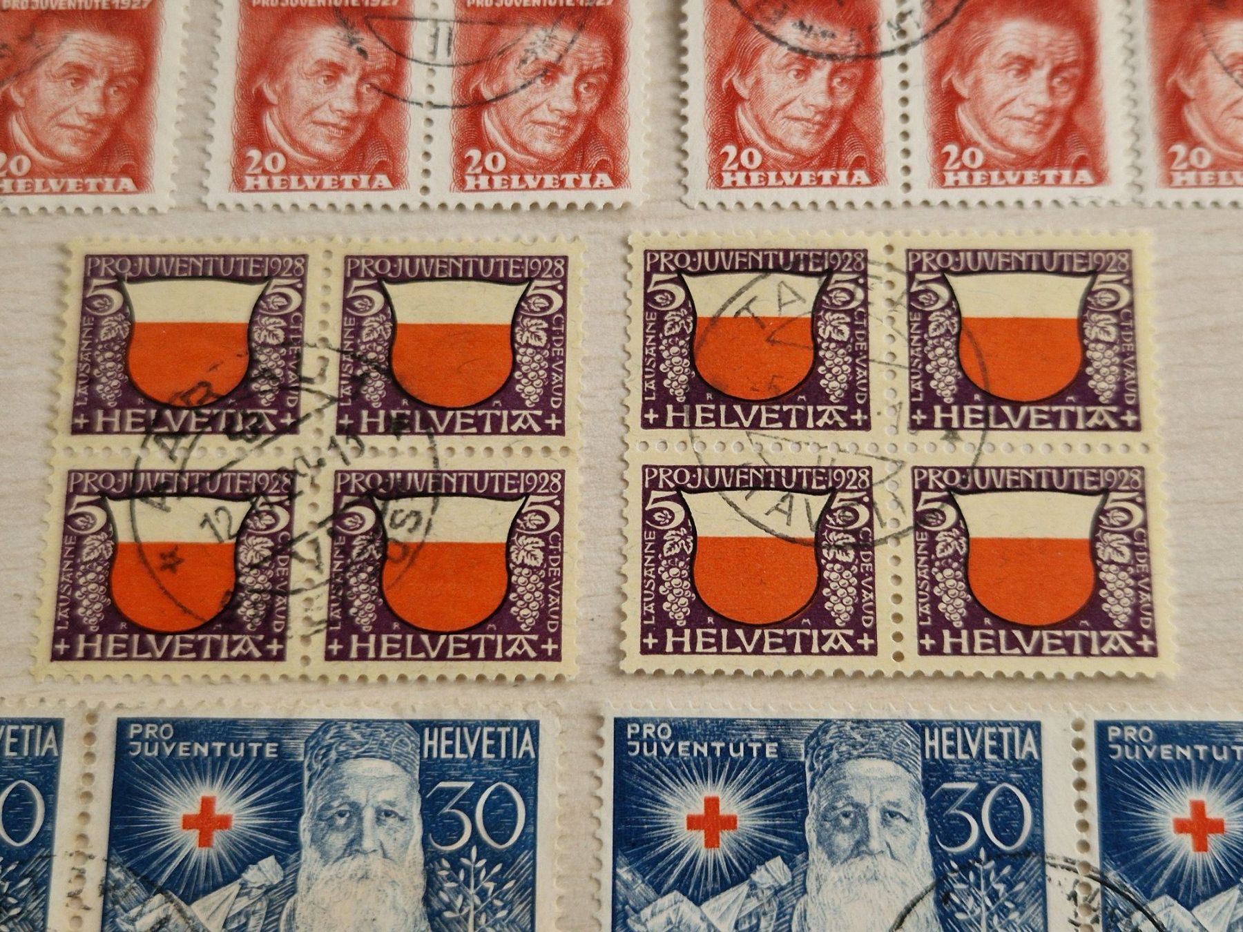 Tutti i francobolli: PJ 4er Blöcke 1927/28, ab 1.- – Usato da Burgdorf venduto da Glossy01 3