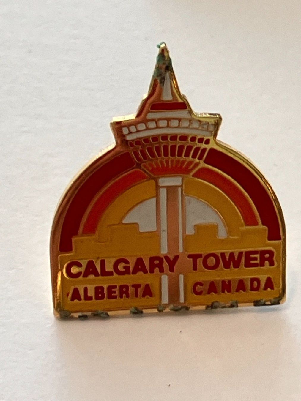 Placchette & Badge: 1 Pin Calgary Tower Alberta Canada – Usato da Basel venduto da djwwpp