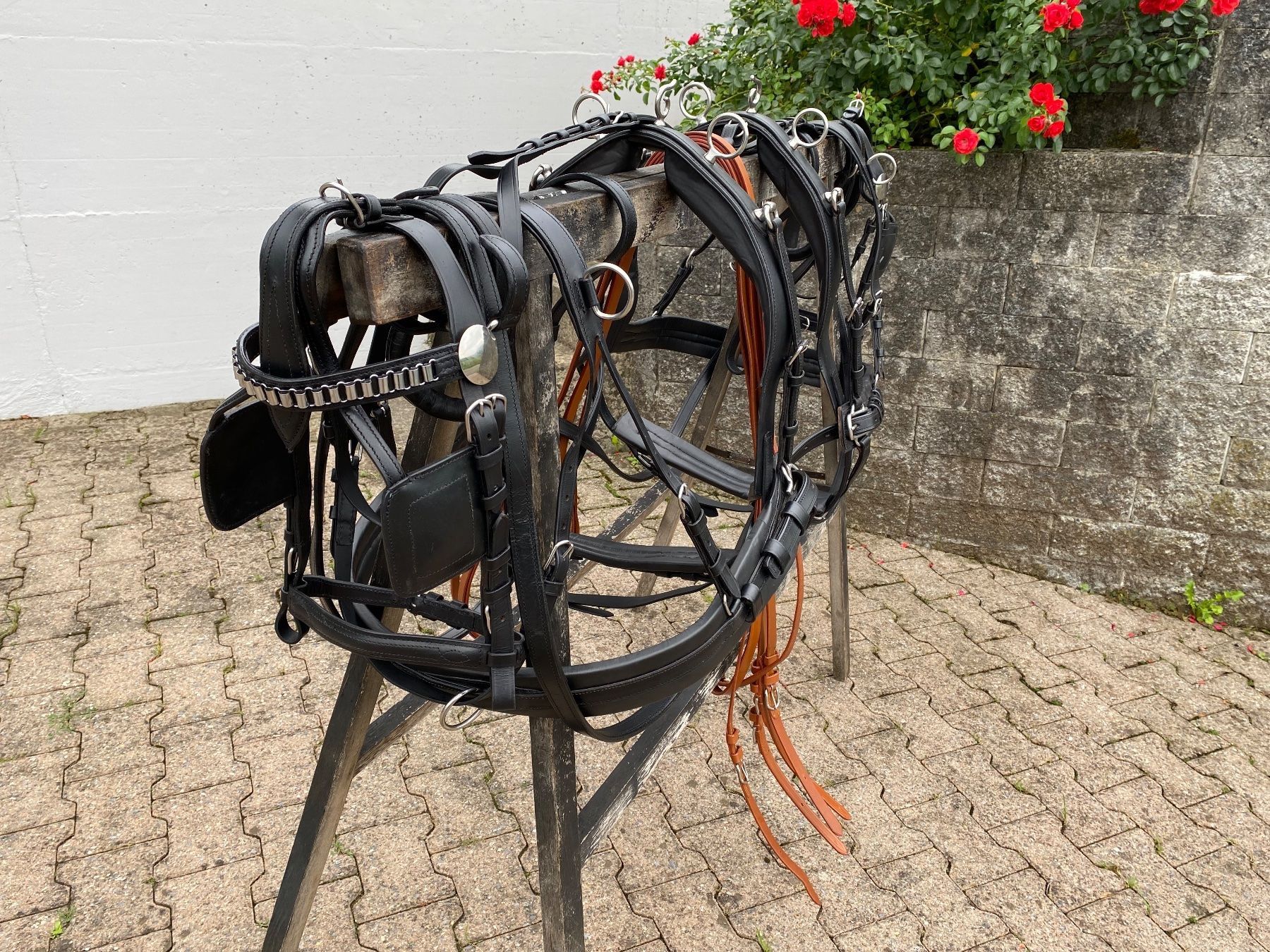 Kutschen: 1 Paar schöne zweispännige Ponygeschirre – Gebraucht aus Feldbach von Fea1 4