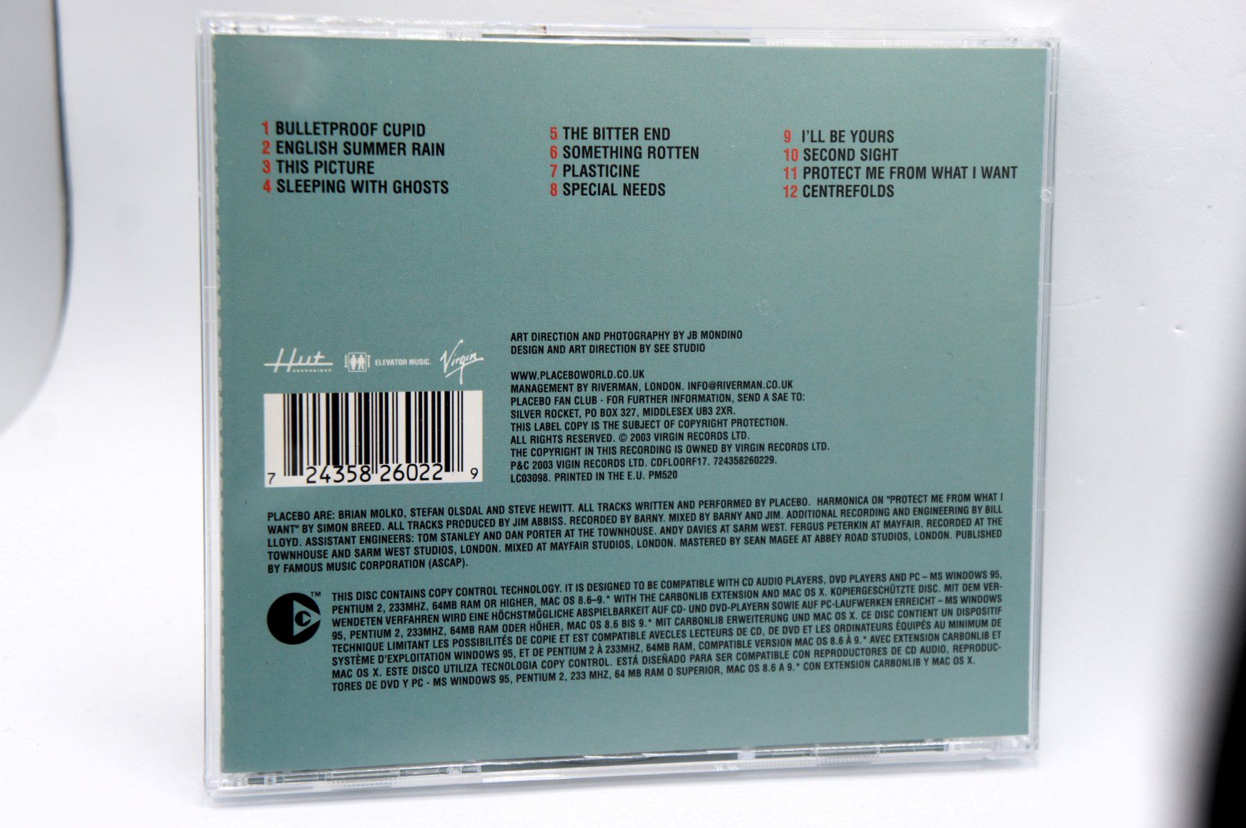 CDs: CD Placebo – Sleeping With Ghosts – Gebraucht aus Ernetschwil von luisvonerni 1