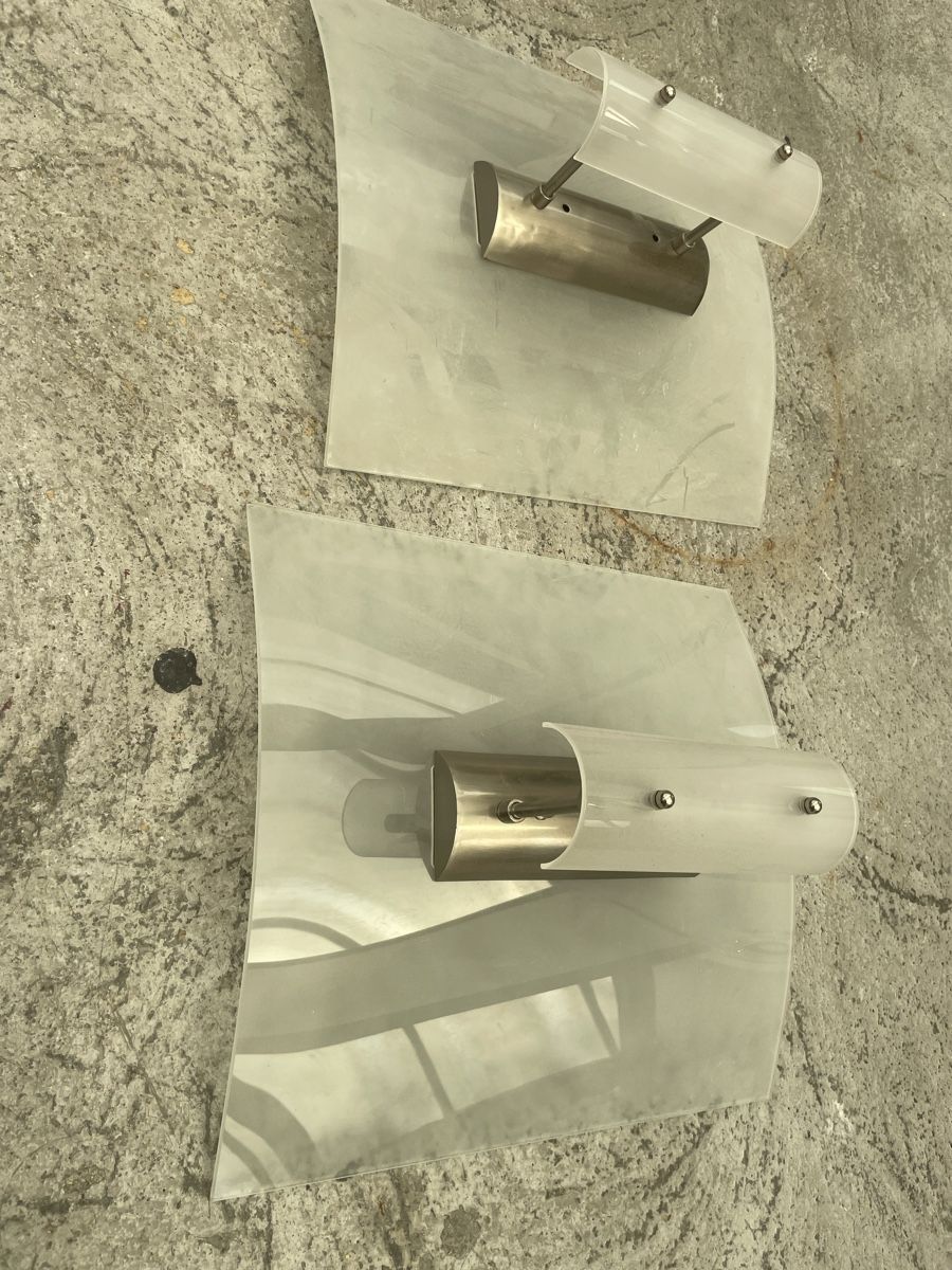 Lampadari & plafoniere: Zwei Deckenlampen aus Glas und Metall – Usato da Bäch SZ venduto da inf_jgc8 1