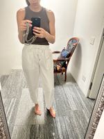 Summer Cotton Trousers White Size S