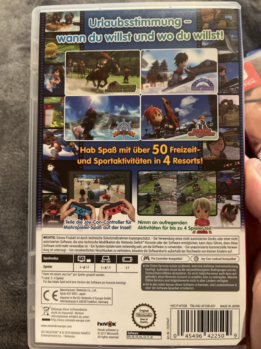 Nintendo Jeux: Go Vacation Nintendo Switch  – D'occasion à Dallenwil par Cornefroggii 1