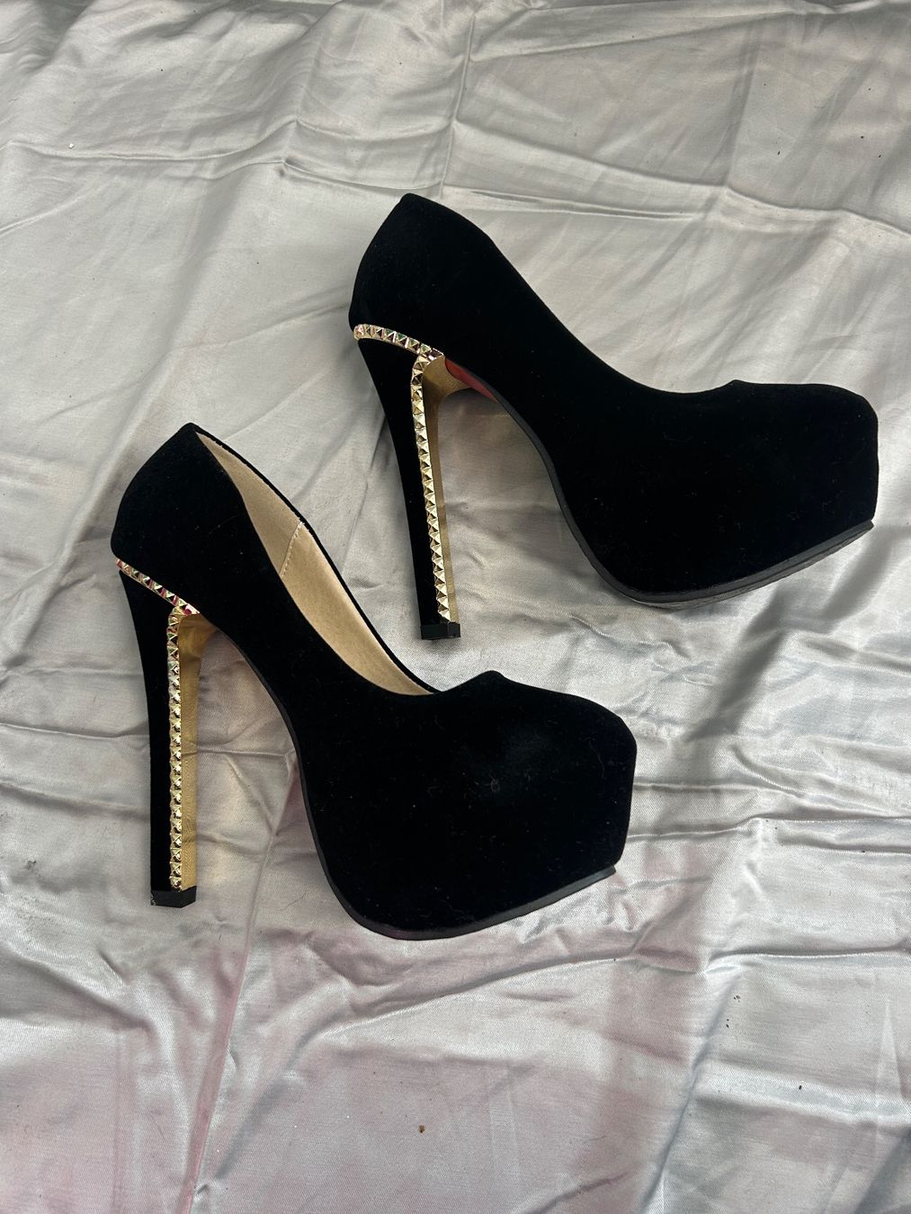 Scarpe da donna: Plateau Heels Pumps schwarz Gr 38 Neu – Nuovo e nell'imballaggio originale da Regensdorf venduto da Spyke55 1
