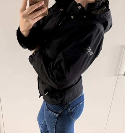 Aigle Gore-Tex Jacke Regenjacke XS, Schwarz