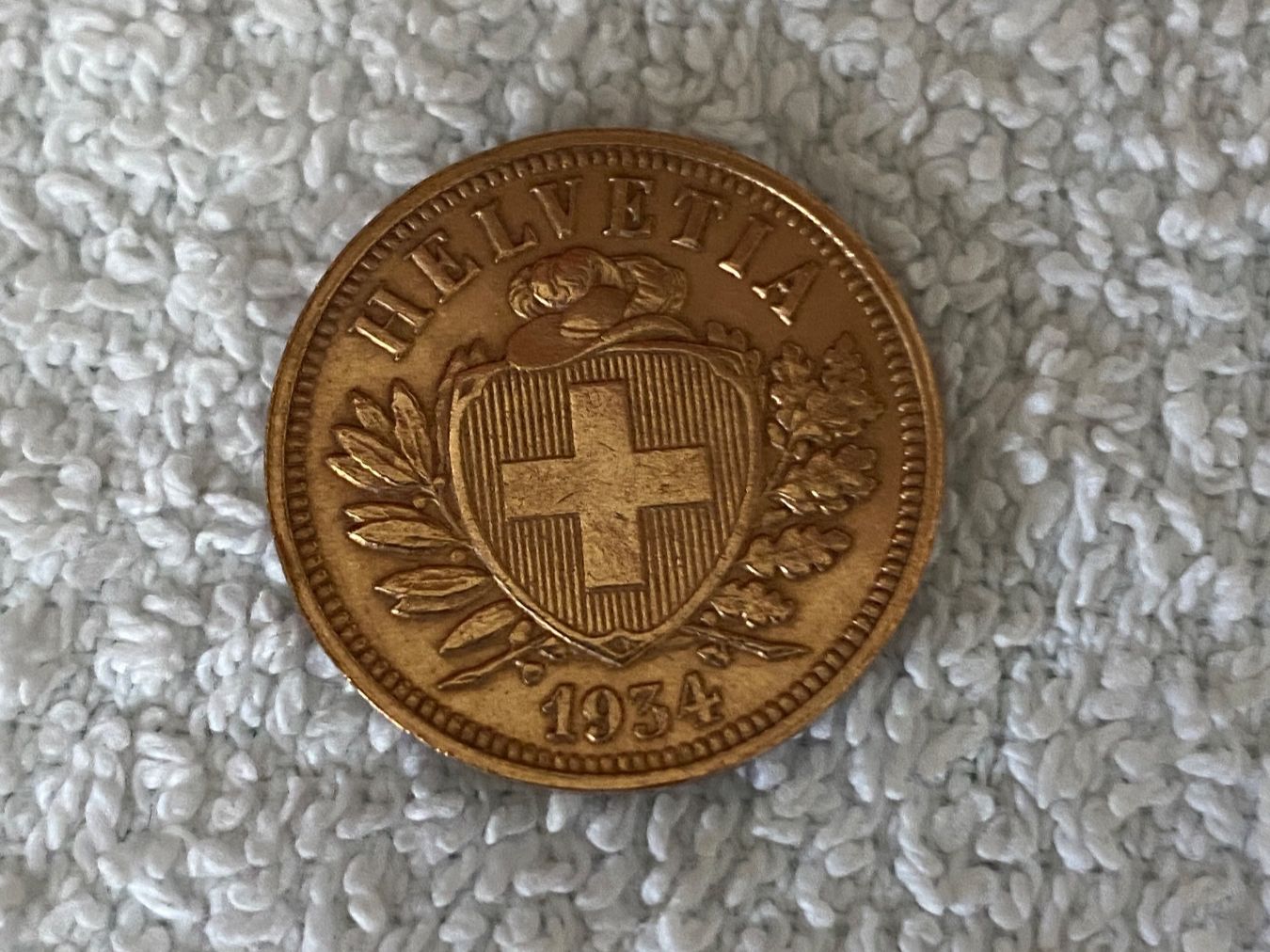 Tutti le monete: 2 centimes/Rappen 1934 – Usato da Nyon venduto da Ilmi09