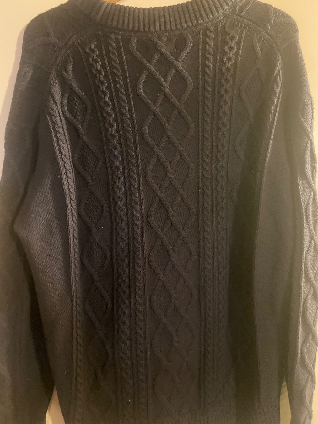 Gant Pullover & Sweatshirts: PULL GANT 100% LAINE EN MAILLE TORSADEE BLEU MARINE – Neu und originalverpackt aus Réchy von santiwwrld_514 2