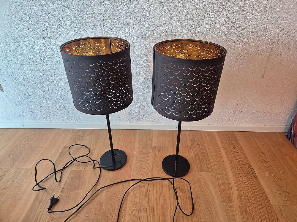 Lot De 2 Lampes De Table IKEA INGARED – 30x13 Cm – Beige – Neuves
