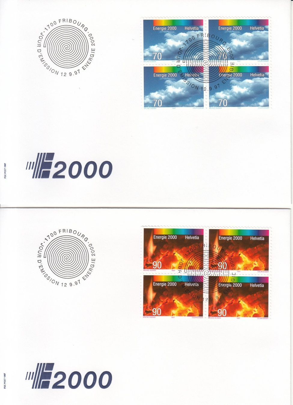 Tutti i francobolli: SBK 922 - 925 im 4er-Block FDC – Usato da Bürglen TG venduto da StampGraf 1