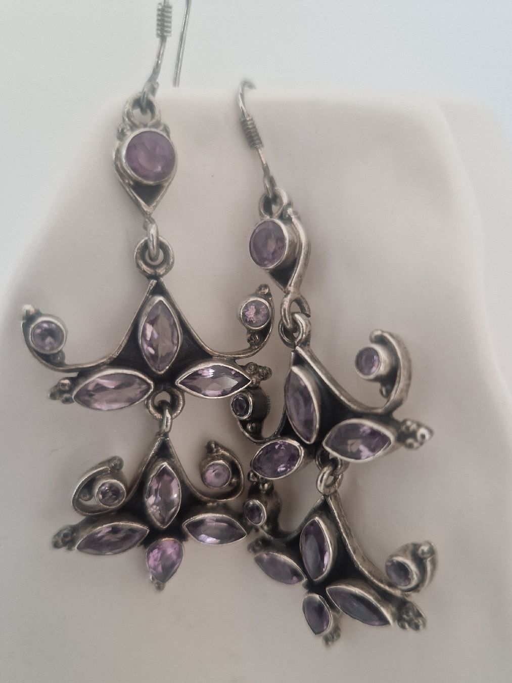 Ohrringe & -stecker: Ohrringe 925 Silber mit Amethyst – Gebraucht aus Küsnacht ZH von 2011_ 2