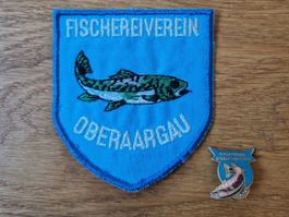 Badge Aufnäher Pin (Fischen Oberaargau Petri Heil)