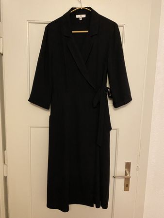Wickelkleid schwarz 38 von la Redoute
