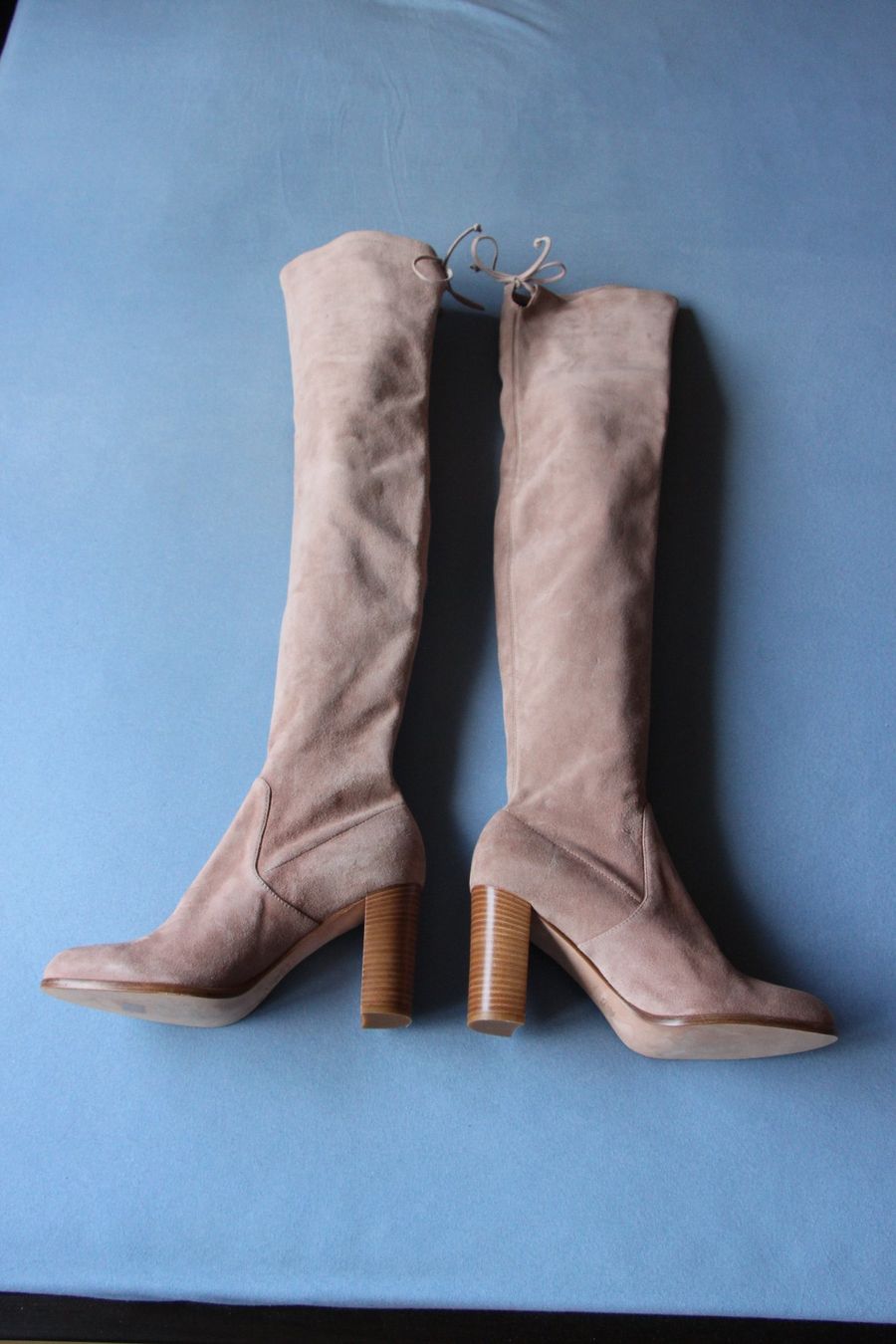 Navyboot Damenschuhe: Navyboot Wildleder Stiefel High Heels, Gr.41 – Neu (gemäss Beschreibung) aus Laax GR von Schoelli2 5