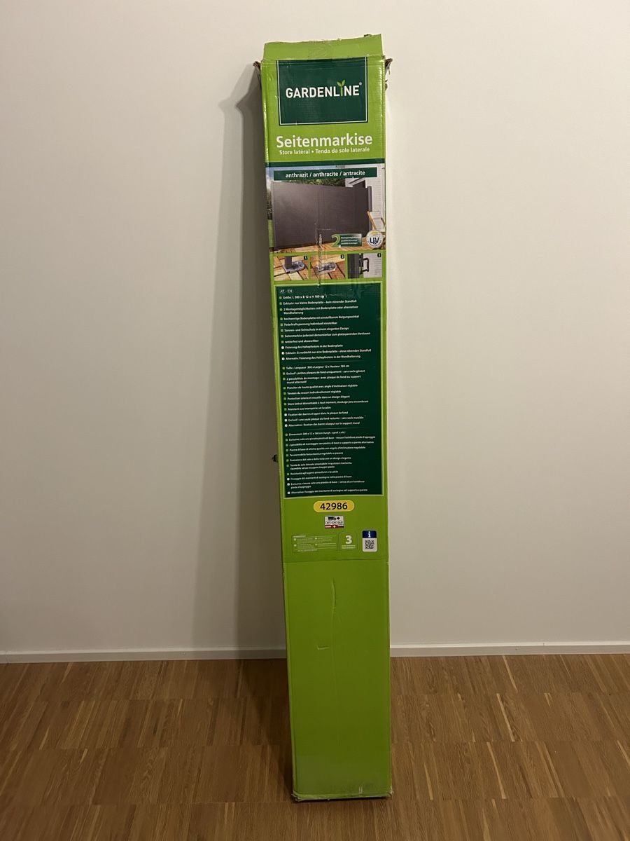 Tende da sole: Seitenmarkise 300 x 160 – Nuovo e nell'imballaggio originale da Grellingen venduto da schwinger82 1