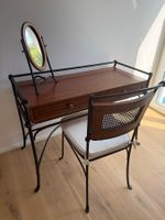 Schminkkombination / Sekretär (3 teilig) aus Edelholz