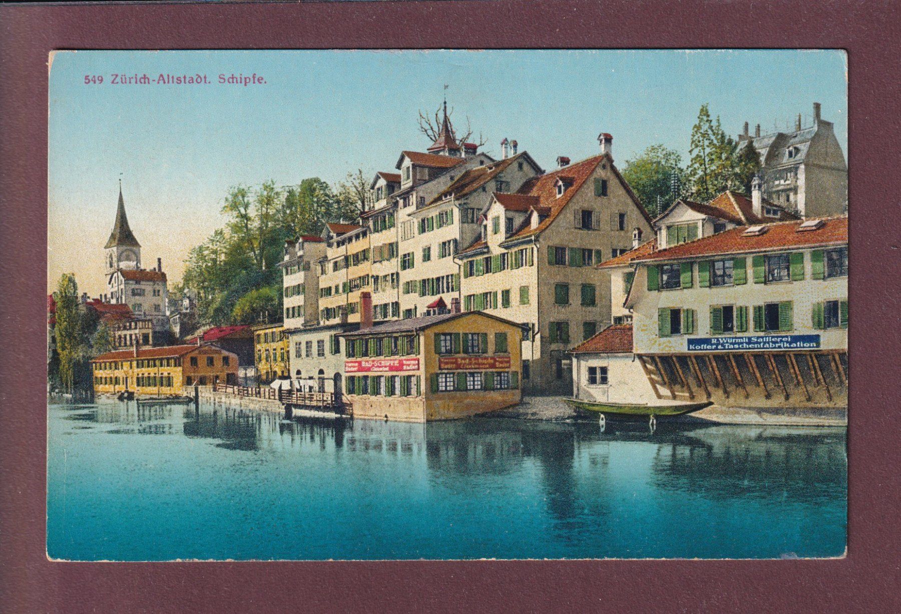 Cartoline postali: ZÜRICH - Schipfe – Usato da Pully venduto da nicecards