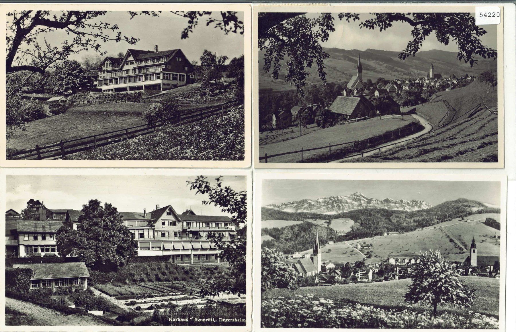 Cartoline postali: 4 AK - Degersheim – Usato da Ettingen venduto da Kartenplanet