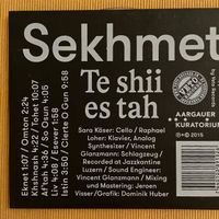 Sekhmet - Raphael Loher /  Sara Käser / Glanzmann (CD Veto)