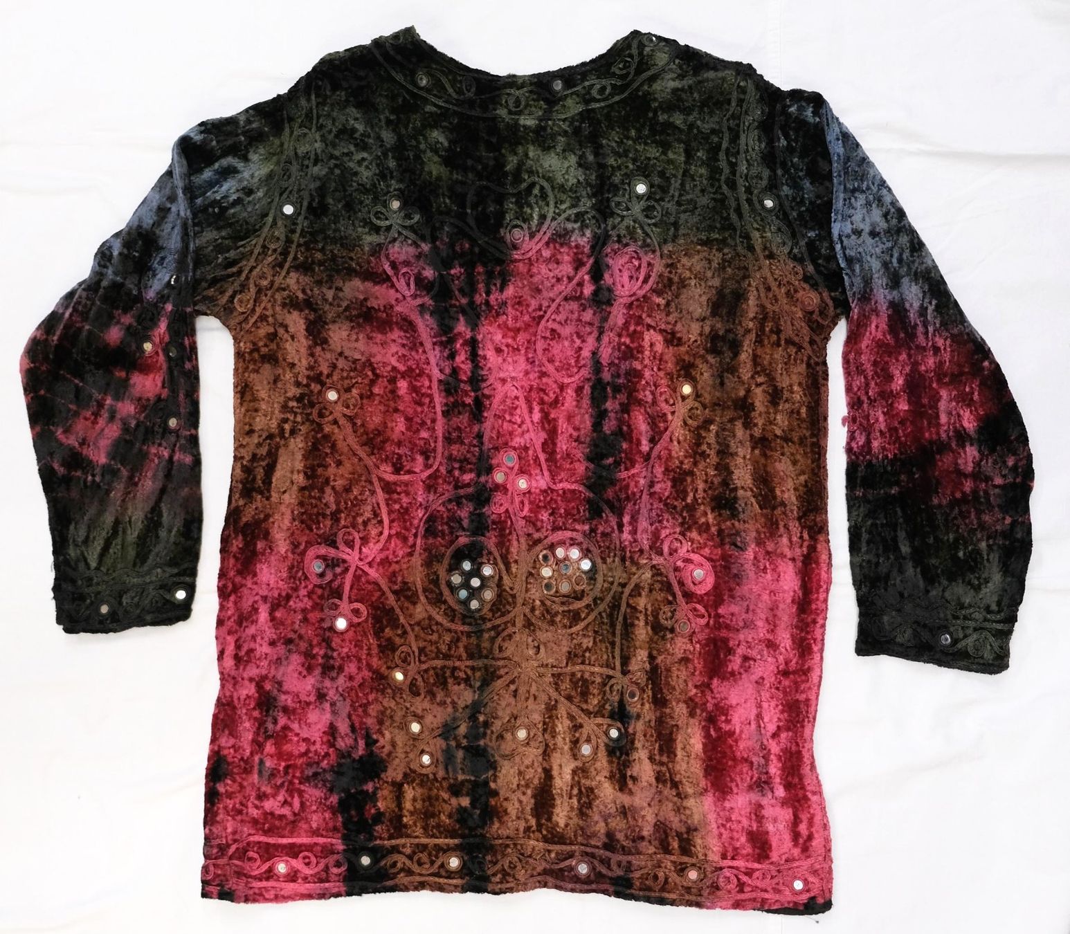 Jacken: Hippie Samt Jacke mit Spiegelchen, Grösse XL – Neu (gemäss Beschreibung) aus Zürich von Masala-Oase 2