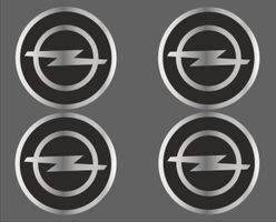 Opel Nabendeckel 3D Aufkleber Sticker 58mm 4er Set NEU
