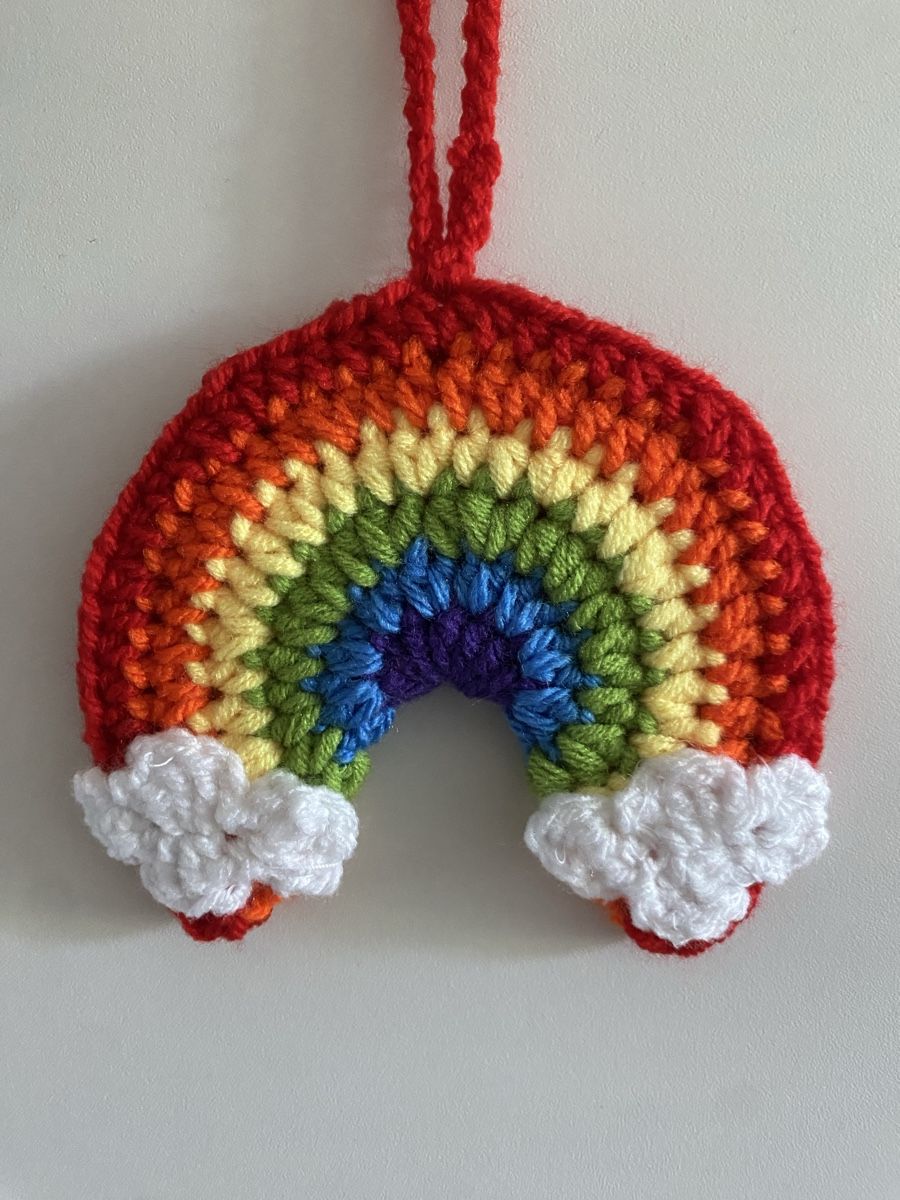 Tutte le decorazioni: HANDGEFERTIGT - Pride Regenbogen gehäkelt – Nuovo e nell'imballaggio originale da Küttigen venduto da sailormars 1