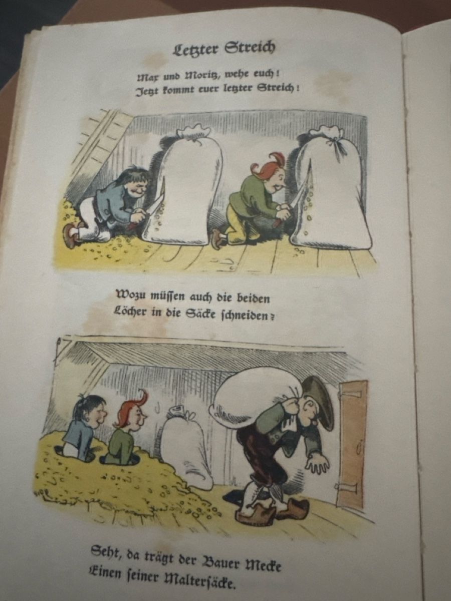 Libri: Wilhelm Busch Max und Moritz  7 Streiche 1945 – Usato da Zürich venduto da Smarties13 2