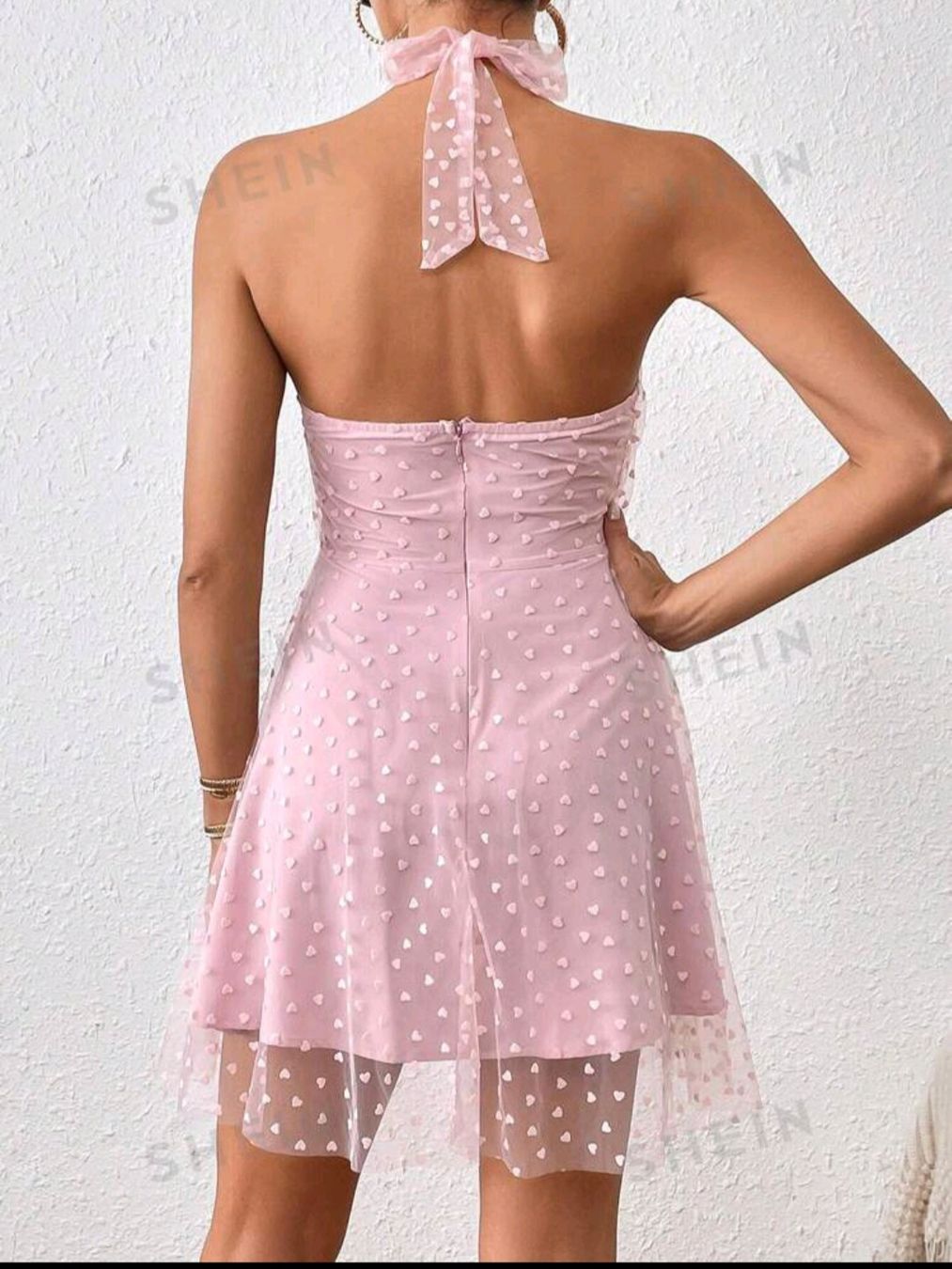 Shein Kleider: Romantisches Tüllkleid mit Herzmuster Gr. S – Neu (gemäss Beschreibung) aus Glis von ste_qh6n 1