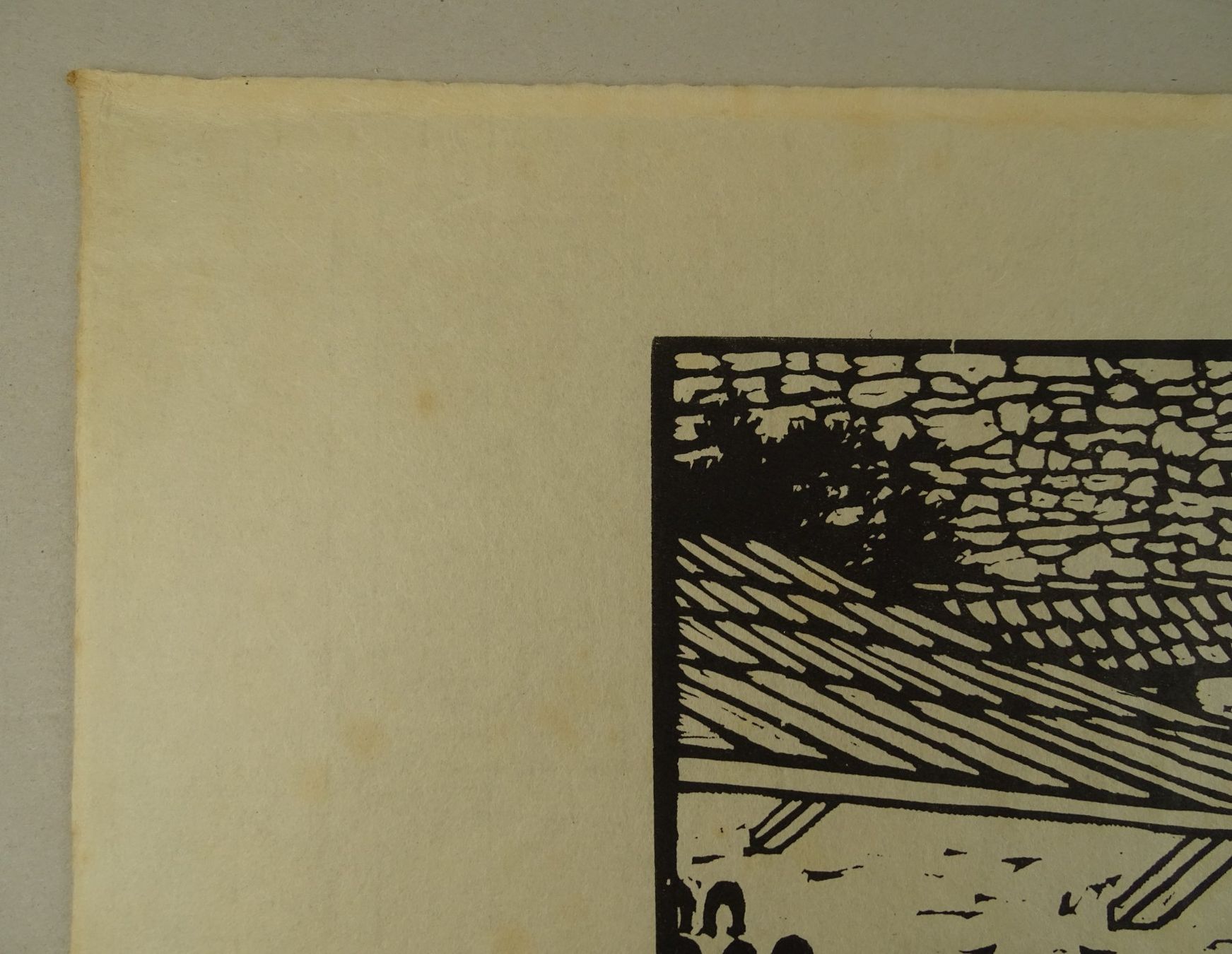 Xilografie: ST. EULOGIUS DER HUFSCHMID, ORIGINAL HOLZSCHNITT – Usato da Grüningen venduto da Kartensammler 5