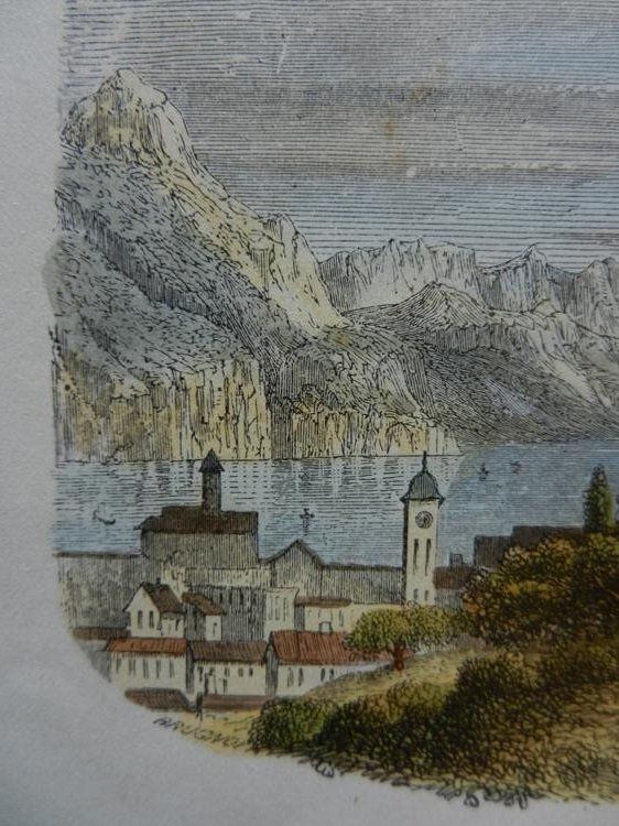 Incisioni: Lugano koloriert – Usato da Risch venduto da Rischli15 3
