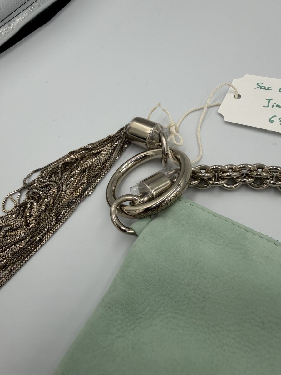 Jimmy Choo Borse da donna: Sac Jimmy Choo - Callie Suede - Daim Mint – Nuovo e nell'imballaggio originale da Versoix venduto da WatchesGeneva 3