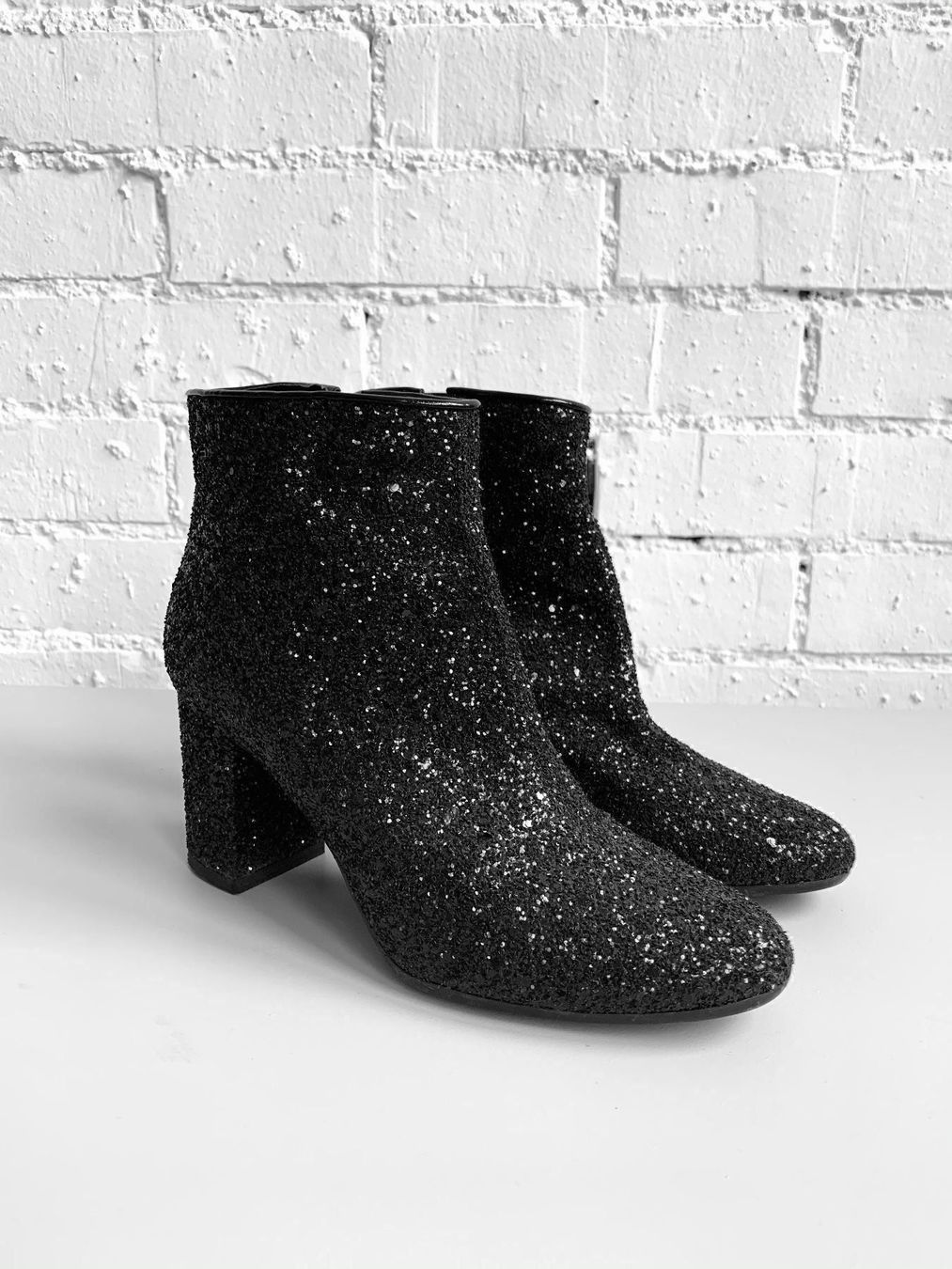 Bagatt Scarpe da donna: Schwarze Glitzer-Stiefelette von Bagatt / Gr. 36 – Usato da Bern venduto da Fraeuleinhonig 1