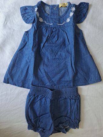 Robe + short pour fille taille 74-80