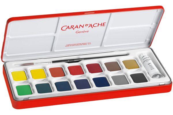 Colori: Caran d'Ache Wasserfarbe Malkasten – Nuovo (secondo la descrizione) da Frauenfeld venduto da _smile_w