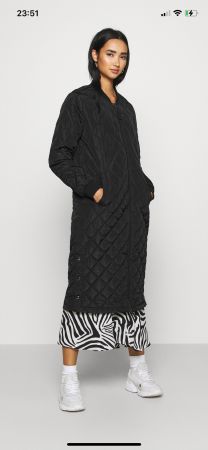 Long Bomber Jacket, ONLY, Black, S