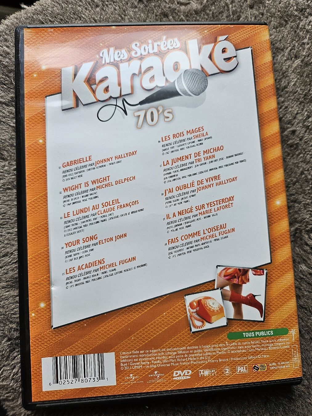 Alle DVDs: DVD Karaoké "Mes Soirées Karaoké 70's" – Gebraucht aus La Joux FR von car_ck96 2