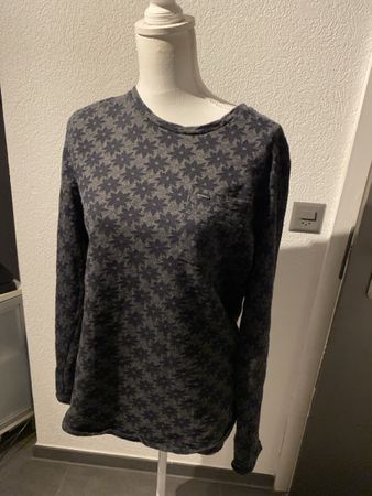 Langarmshirt Scotch & Soda Blumenmuster grau Grösse M