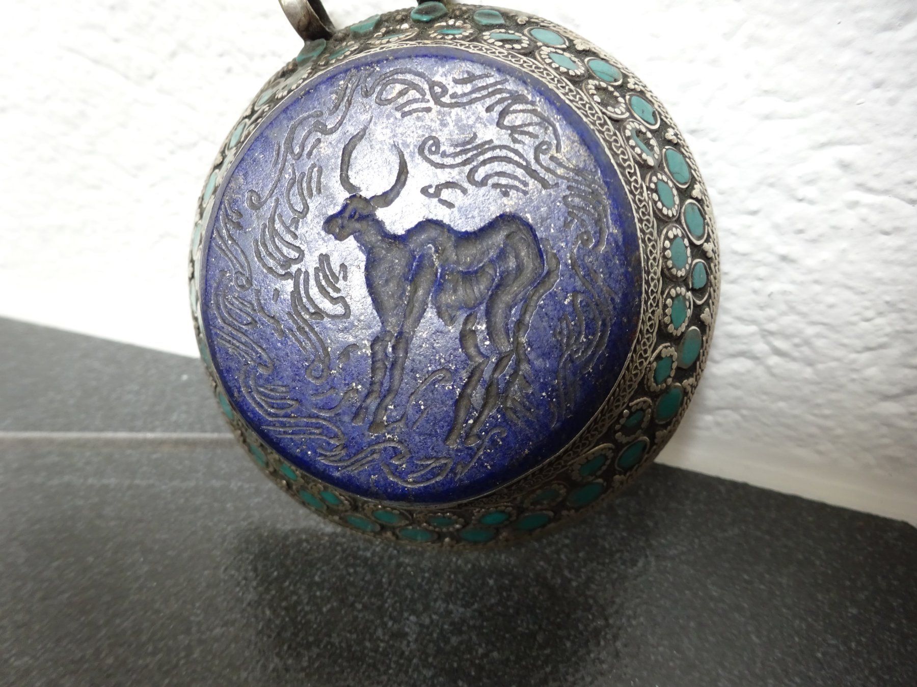 Ciondoli: Anhänger Amulett Siegel Lapislazuli – Usato da Esslingen venduto da FetteSchnecke