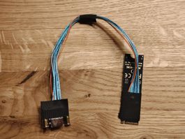 M.2 NVMe zu Oculink SFF-8612 Adapterkabel – PCIe 4.0, 30cm