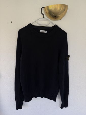 Pull homme Stone Island noir en laine taille S état bon