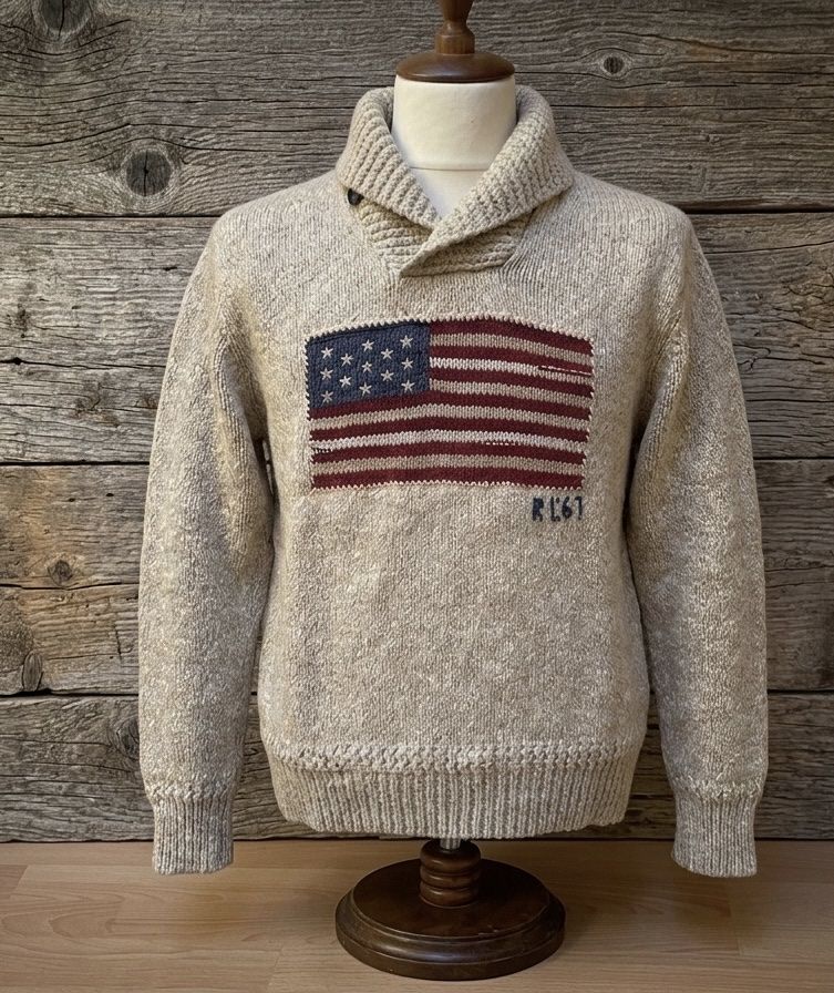 Polo Ralph Lauren Maglioni & Felpe: Original Polo by Ralph Lauren Pullover mit Flagge Grösse M – Usato da Oftringen venduto da jep_cm8c