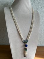 Echte Perlen Kette mit Lapislazuli