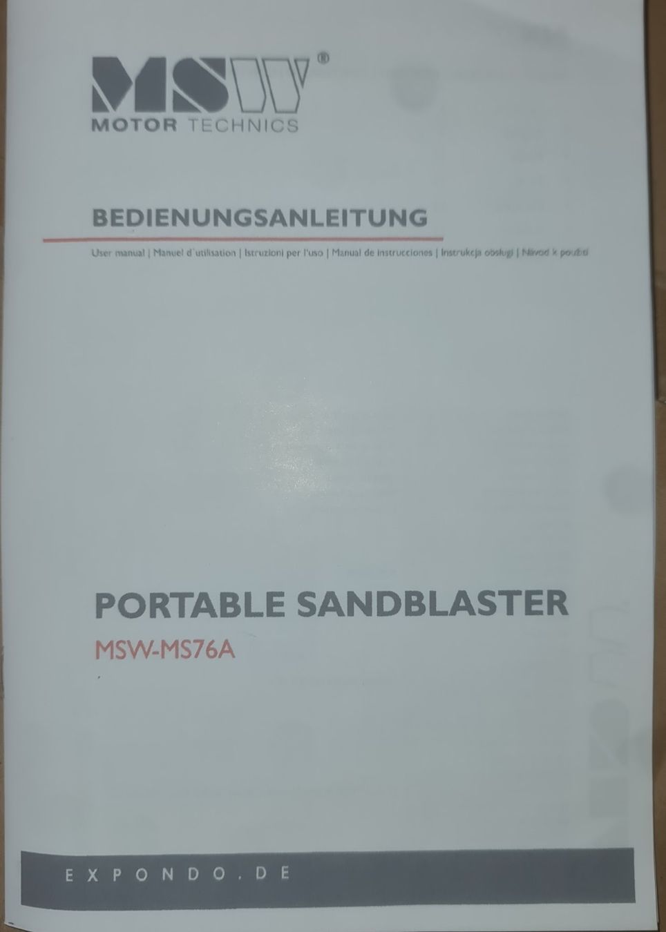 Tutte le macchine: Sandstrahlmaschine MSW MS 76A – Nuovo e nell'imballaggio originale da Les Avants venduto da bio_vwd7 3