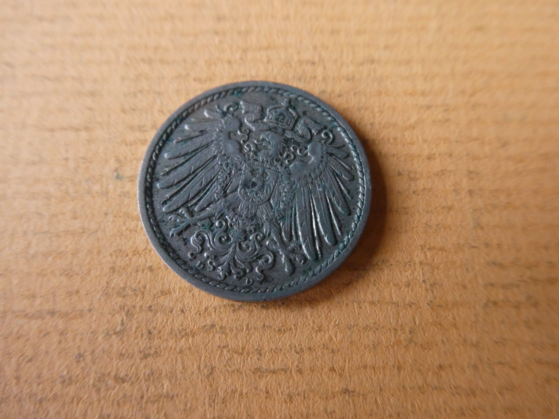 Tutti le monete: Dt. Reich 1909 D,  5 Pfennig – Usato da Hinterforst venduto da rohusri 1