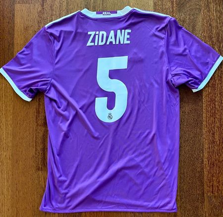 Real Madrid away Shirt - 2016/17 mit Print Zidane