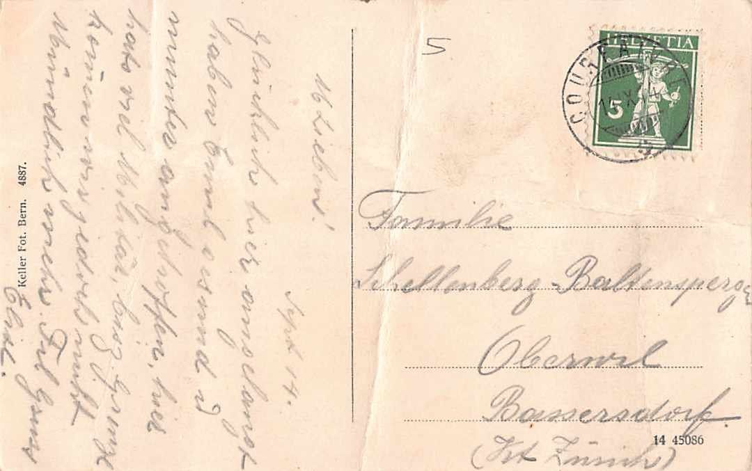 Cartoline postali: Souvenir de COURVAIVRE 1914 – Usato da Winterthur venduto da SchatzchischtliWinti 1