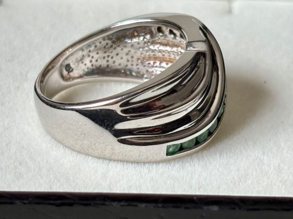 Ringe: Smaragd Silberring, 925, Gr. 60 – Neu (gemäss Beschreibung) aus Brugg AG von lau_9rvy 3