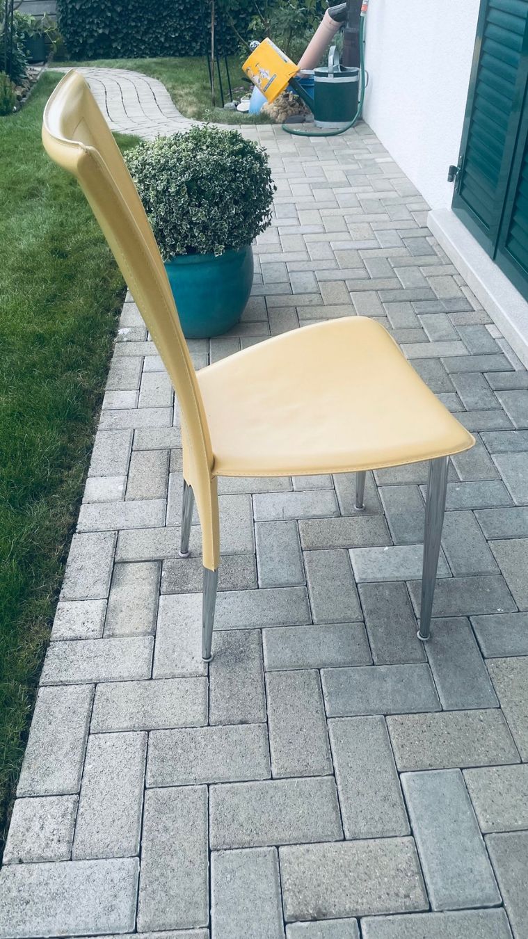 Chaises: Stühle "Thea", Chrom/salpa gelb – D'occasion à Kleindöttingen par Medergen 2