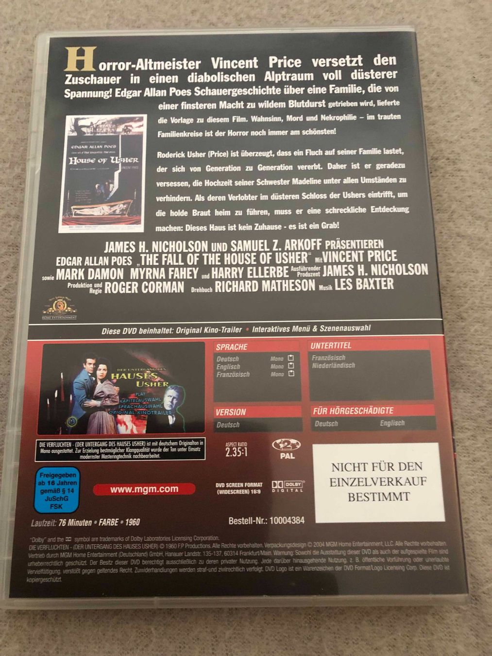 Tutti i DVDs: Die Verfluchten DVD – Usato da Zürich venduto da dojoal64 2