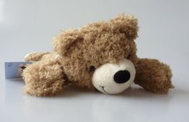 Wohlfühl-Energie-Bär braun liegend klein